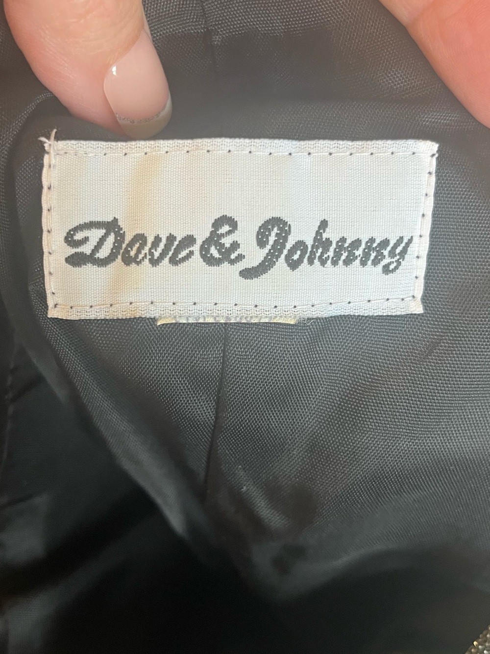 Dave & Johnny Black/Grey Homecoming Glitter Dress Y2K Coquette XS S - Picture 5 of 10